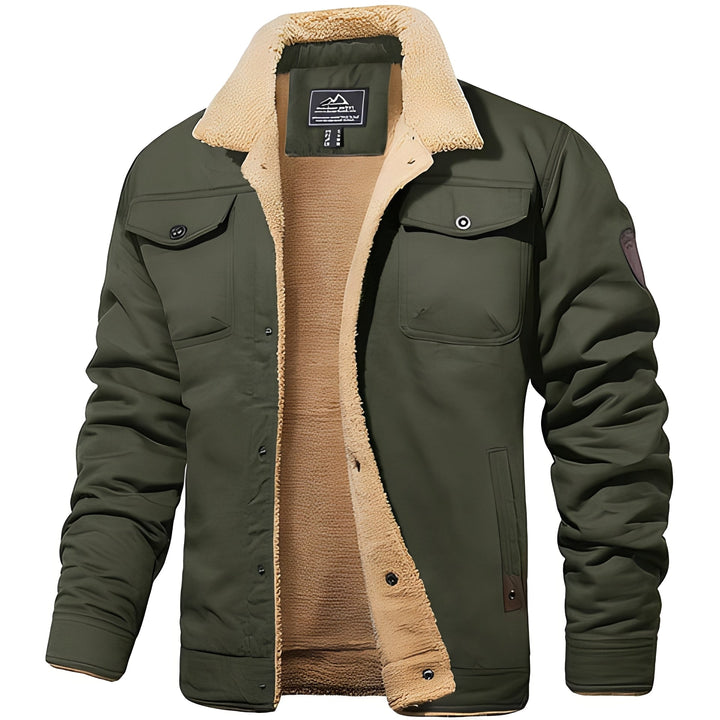 Blusão de inverno masculino versátil, jaqueta quente e casual para qualquer ocasião.