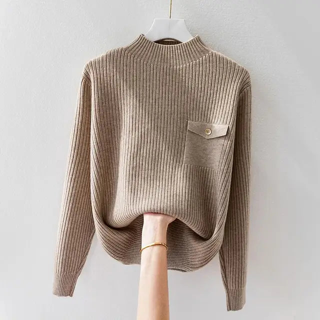 Blusa de frio feminina Roselyn, agasalho versátil e confortável, ideal para o estilo casual de inverno.