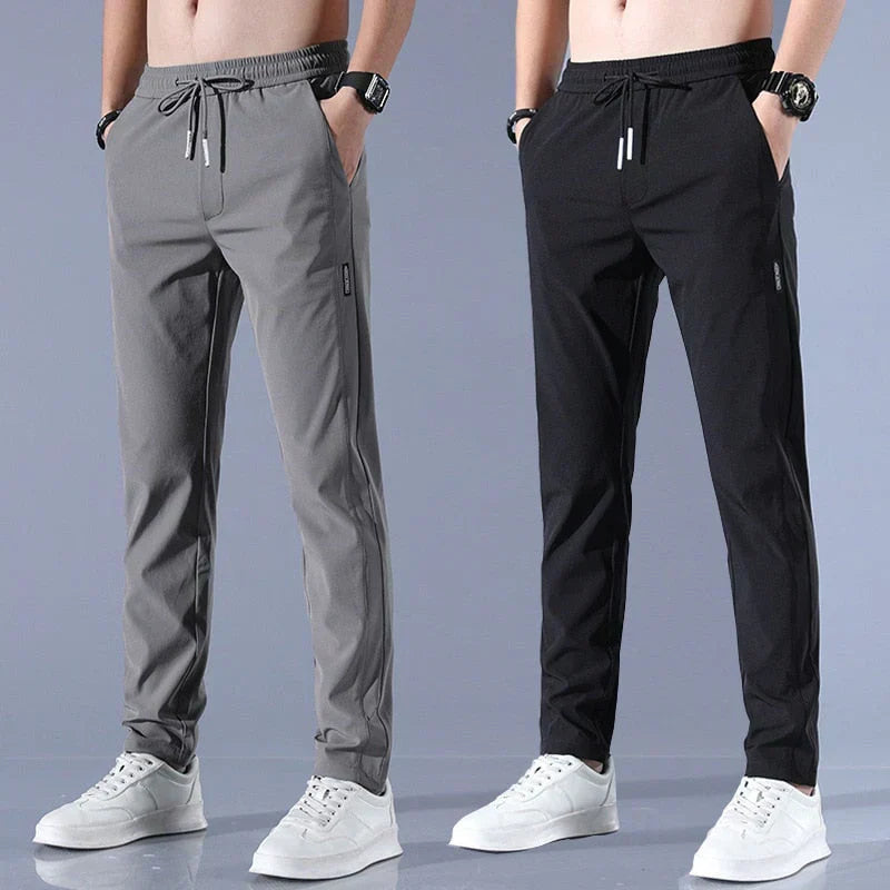 Calça masculina Adventure Pro elástica leve para caminhada e aventura, secagem rápida.
