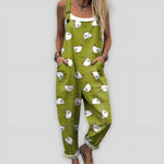 Verde com galinhas brancas