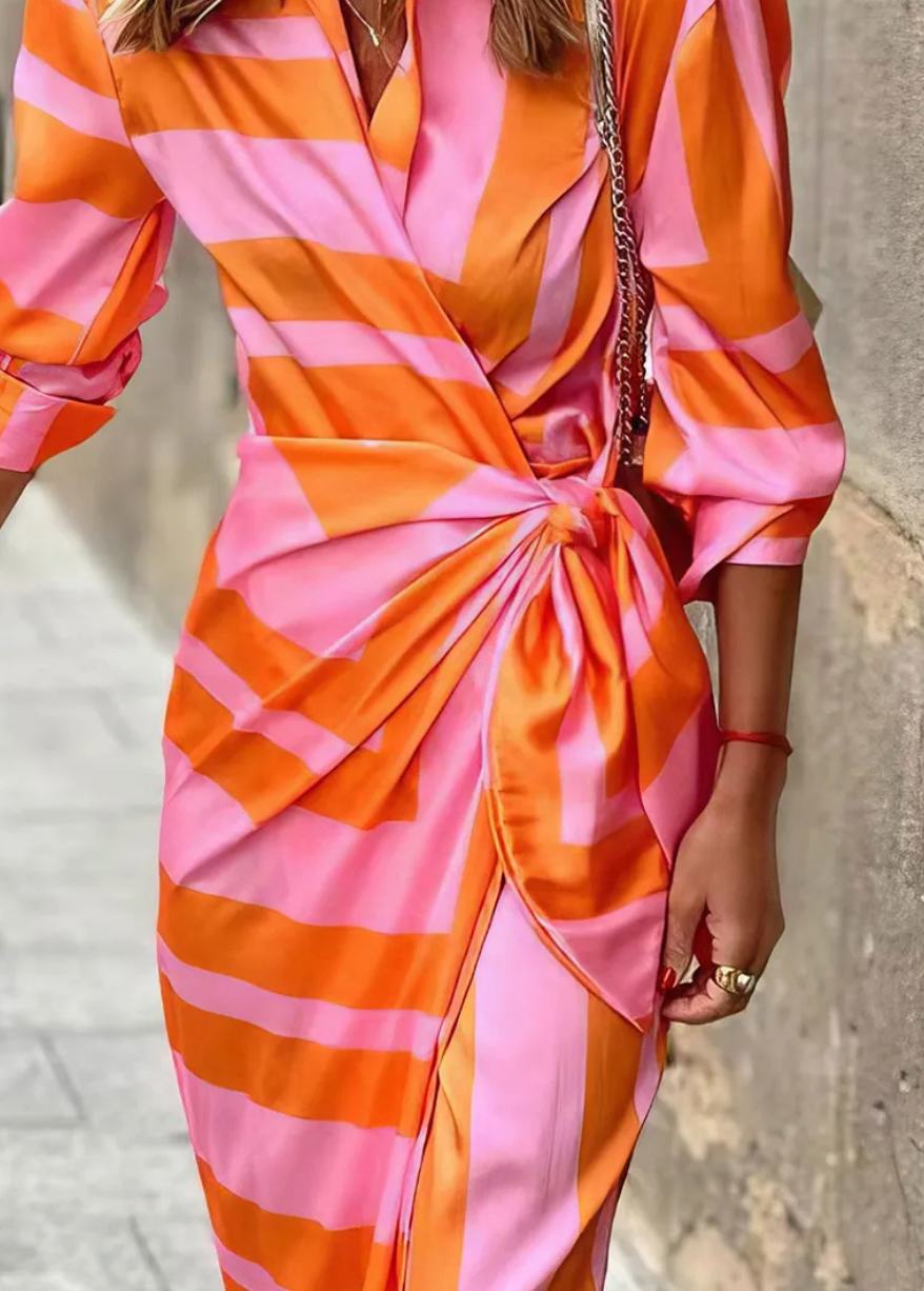 Moda verão: Vestido envelope feminino estampado, cores vibrantes, versátil e super confortável.