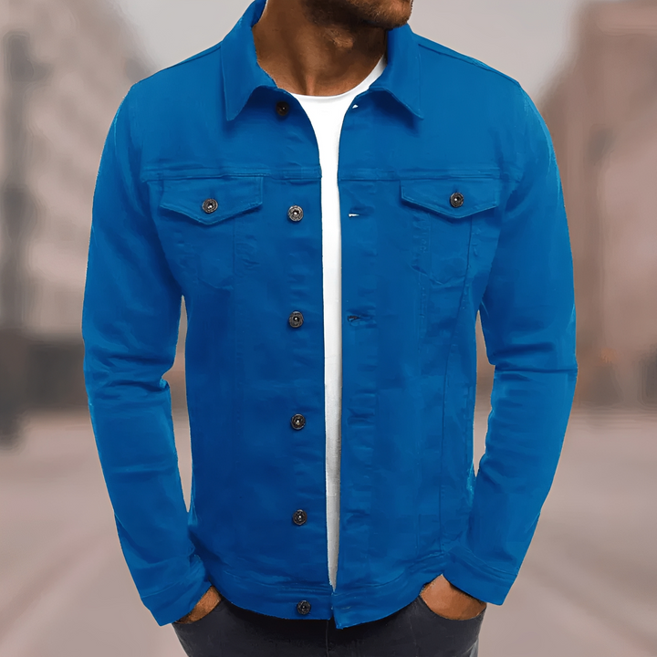 Roupa masculina: Jaqueta casual confortável para outono/inverno. Peça versátil de moda masculina para o dia a dia.