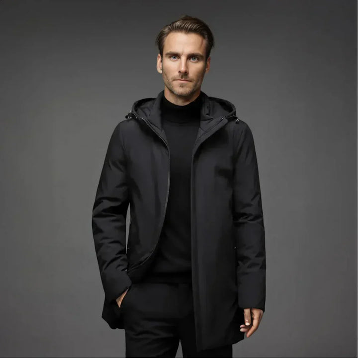 Casaco de inverno masculino premium para looks elegantes e versáteis. Confortável e quente, ideal para o frio. Moda.