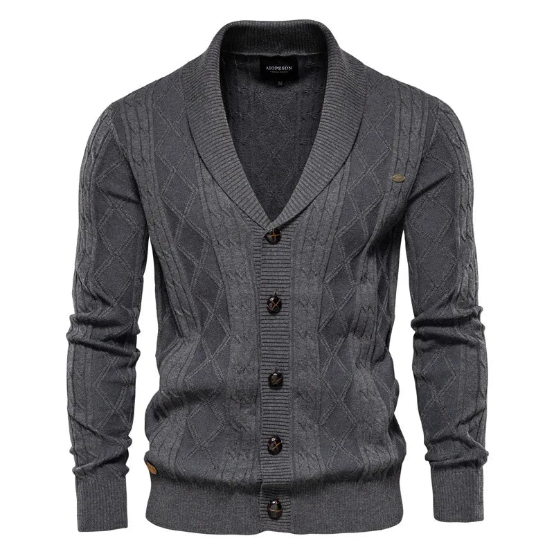 Camisola feminina versátil com gola xale, ideal para outono inverno. Roupa de conforto diário elegante.