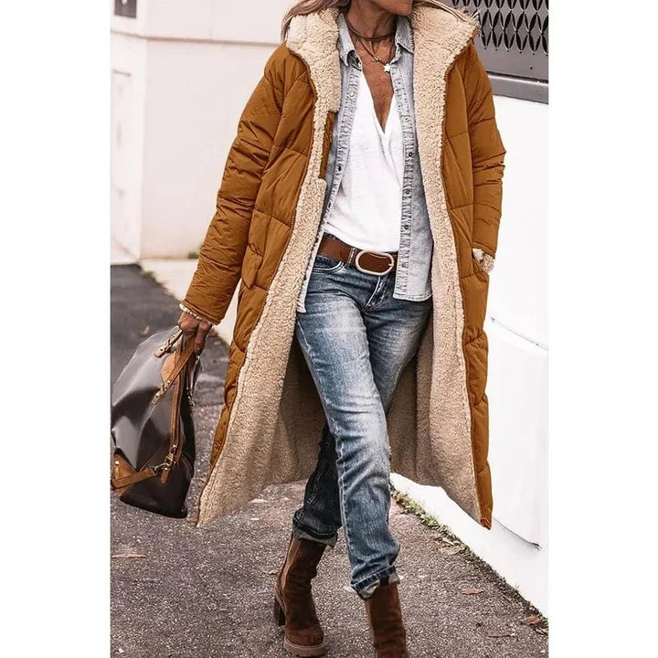 Agasalho feminino Viviana para inverno. Conforto e estilo para vestuário casual ou formal, jaqueta de moda sobria.