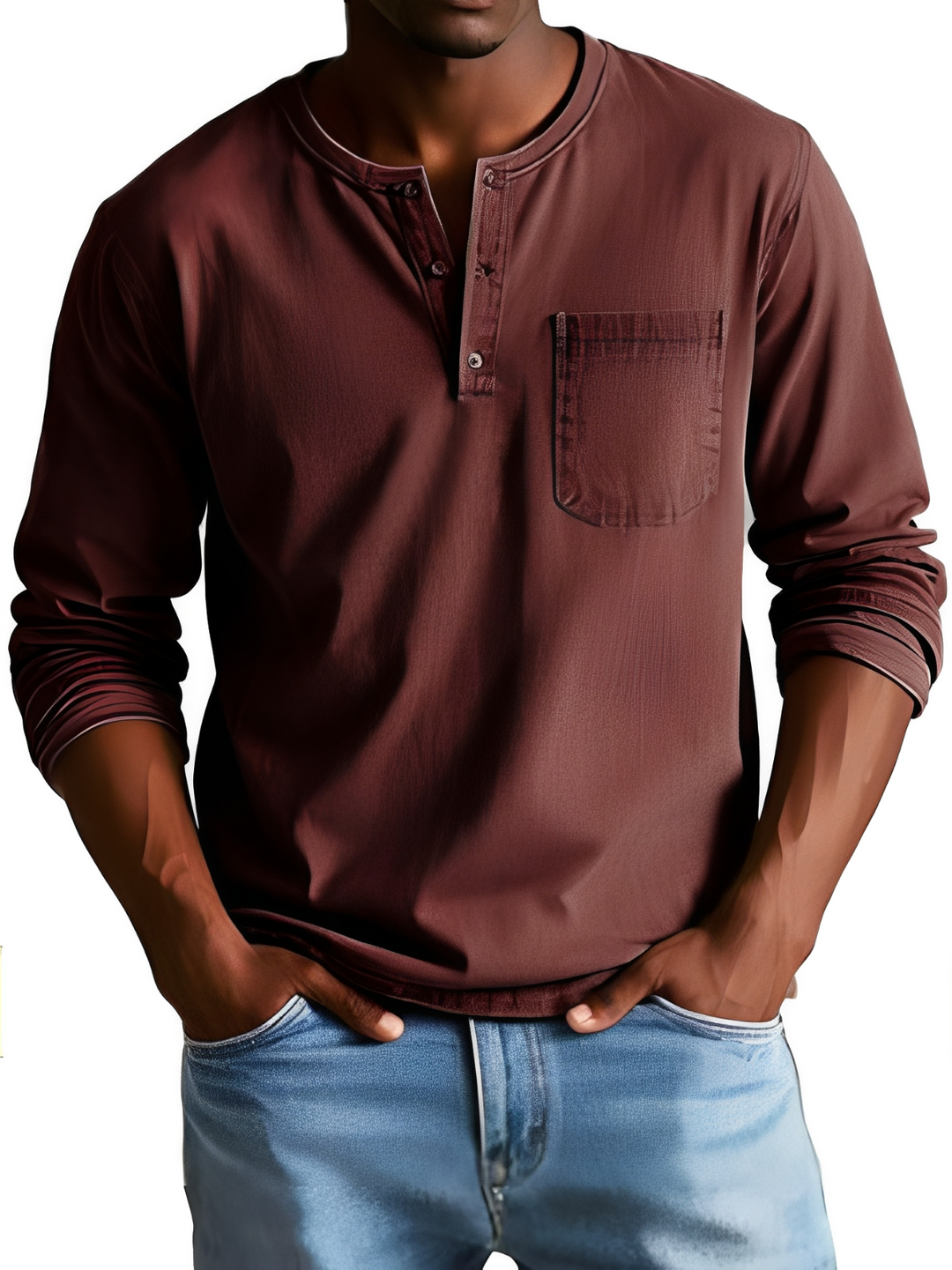 Camisa masculina casual de manga longa para o homem moderno. Conforto e estilo para o dia a dia e verão.