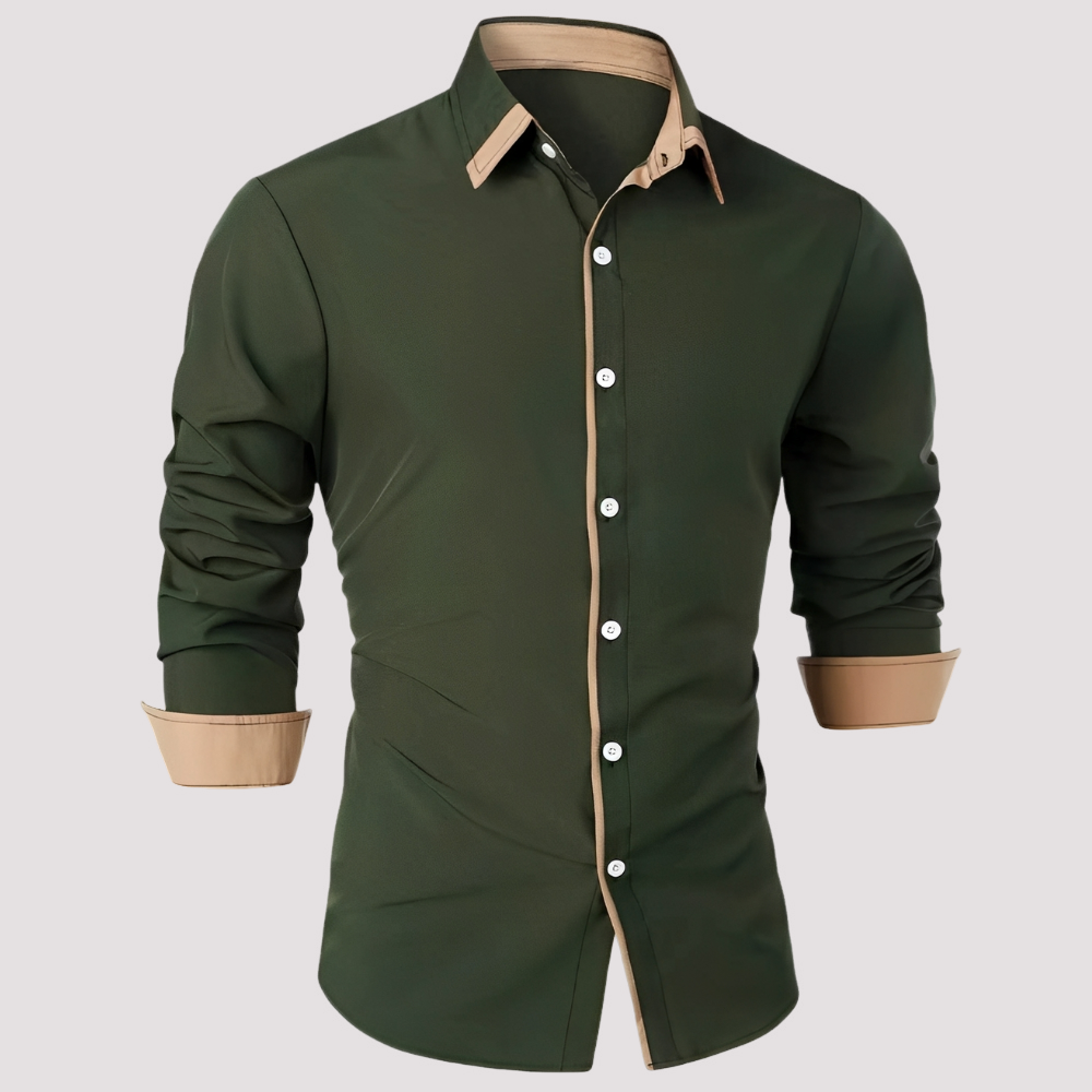 Sobrecamisa masculina versátil, perfeita para primavera e outono, ideal para camadas.