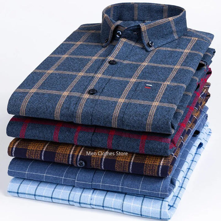 Camisa casual xadrez masculina, ideal para um visual despojado e estiloso. Combina com tudo.