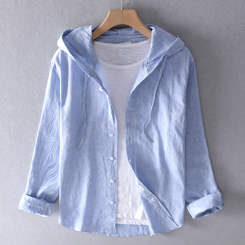 Camiseta feminina Colene com capuz, blusa leve para conforto diário e estilo descontraído de verão.