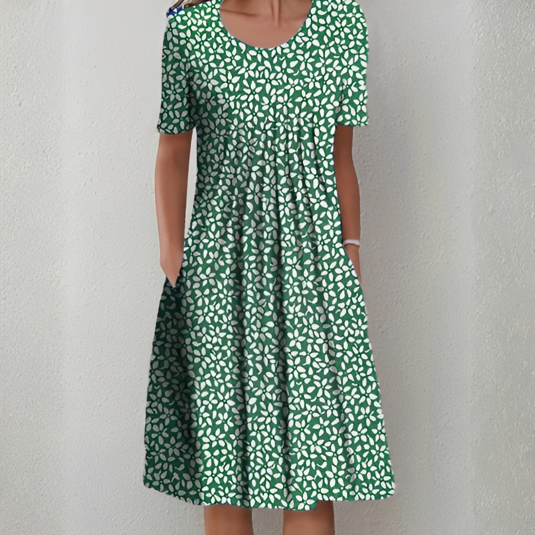 Vestido feminino casual e fluido, roupa leve para o dia a dia e viagens, estilo verão com conforto.