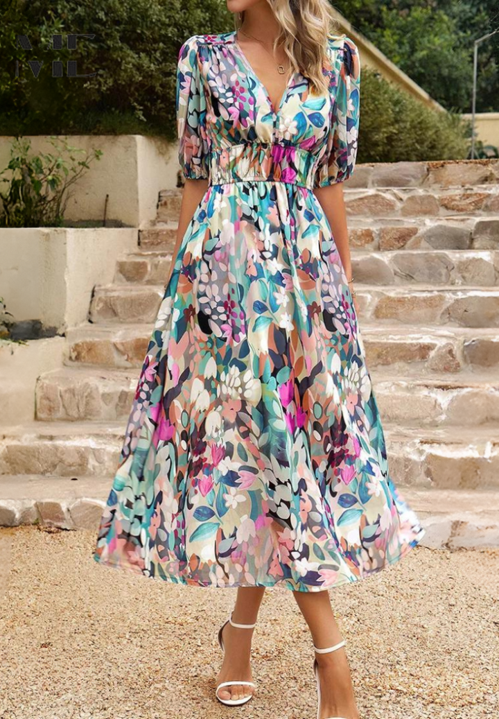 Vestido feminino versátil preto, com efeito modelador sutil e caimento perfeito.