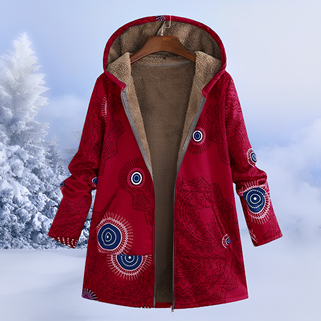 Casaco de inverno feminino, peça essencial e quente com padrão elegante para um look fashion e proteção.