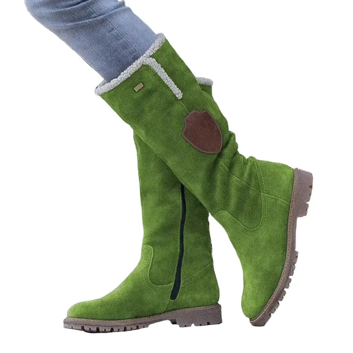 Moda inverno: Botas femininas impermeáveis e quentes com sola antiderrapante. Perfeitas para proteção contra frio e neve.