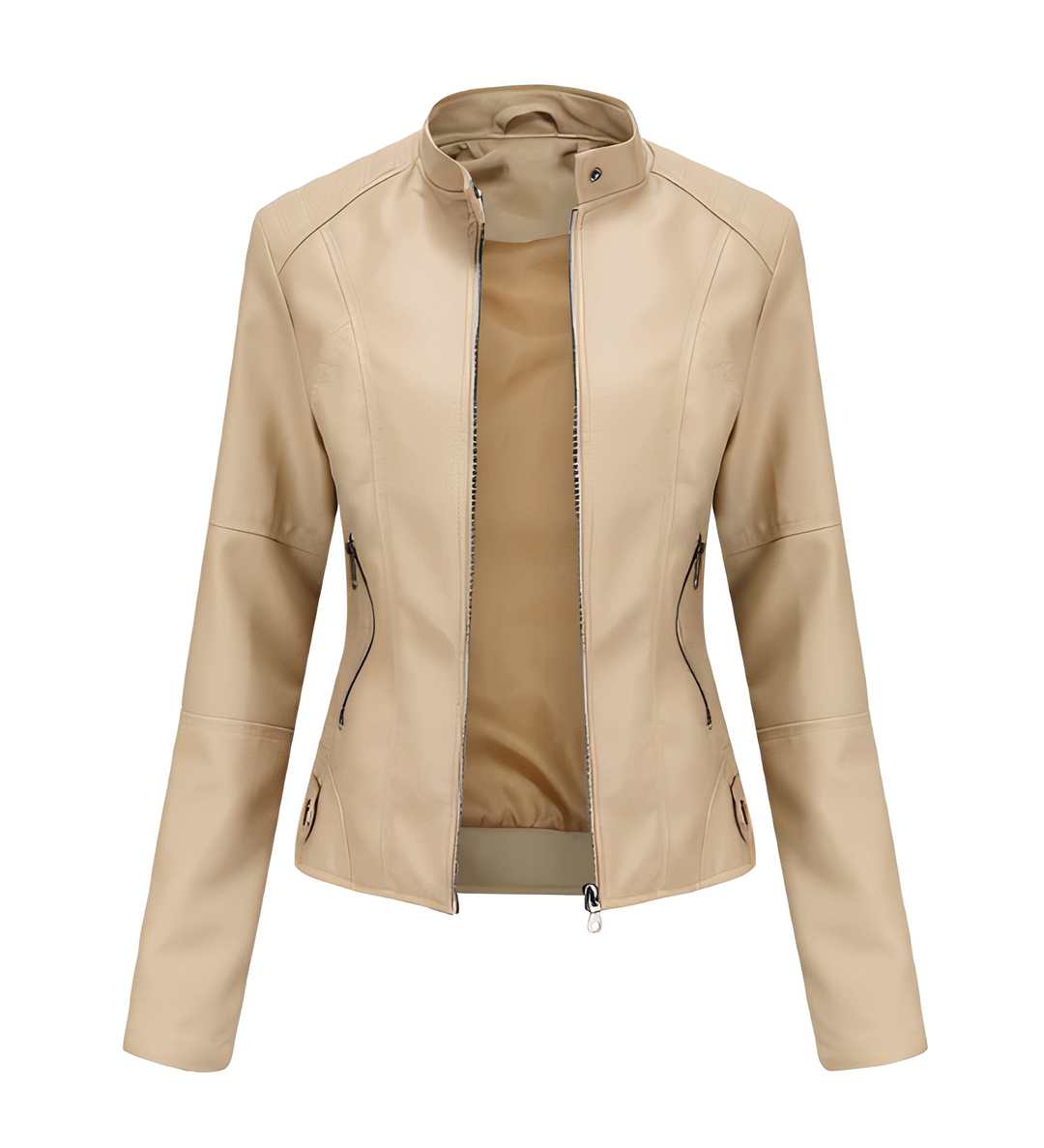 Jaqueta feminina estilosa e confortável, perfeita para um look casual ou elegante. Peça de moda versátil.