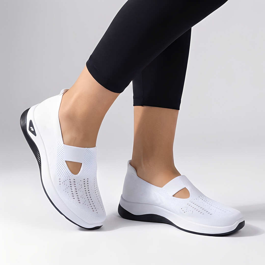 Calçado slip-on Kyllen para mulher, ténis elásticos confortáveis, perfeitos para moda casual de primavera e verão.