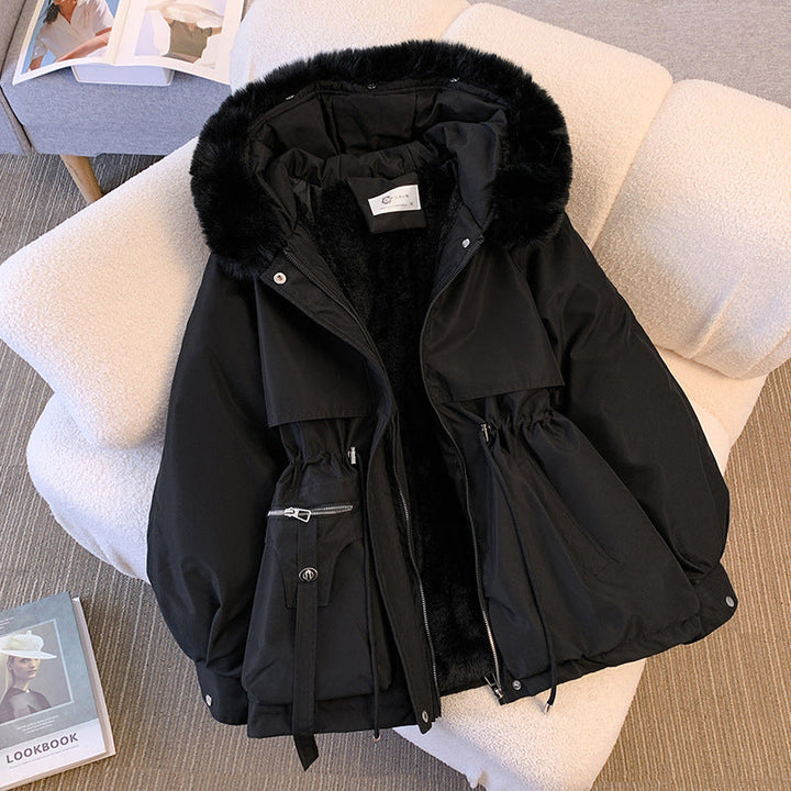Jaqueta feminina Rosy de inverno, agasalho elegante e moderno. Roupa feminina quente para a moda.