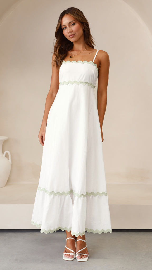 Vestido de verão longo feminino de alça, para um look fresh.