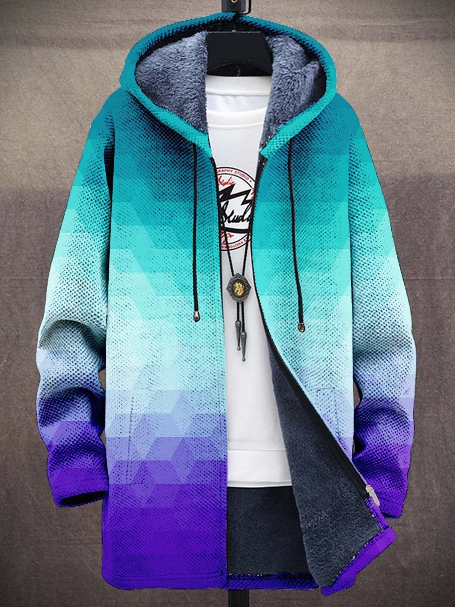 Cardigan feminino multicolorido com design artístico estampado, perfeito para moda outono, estilo casual e luxuoso.