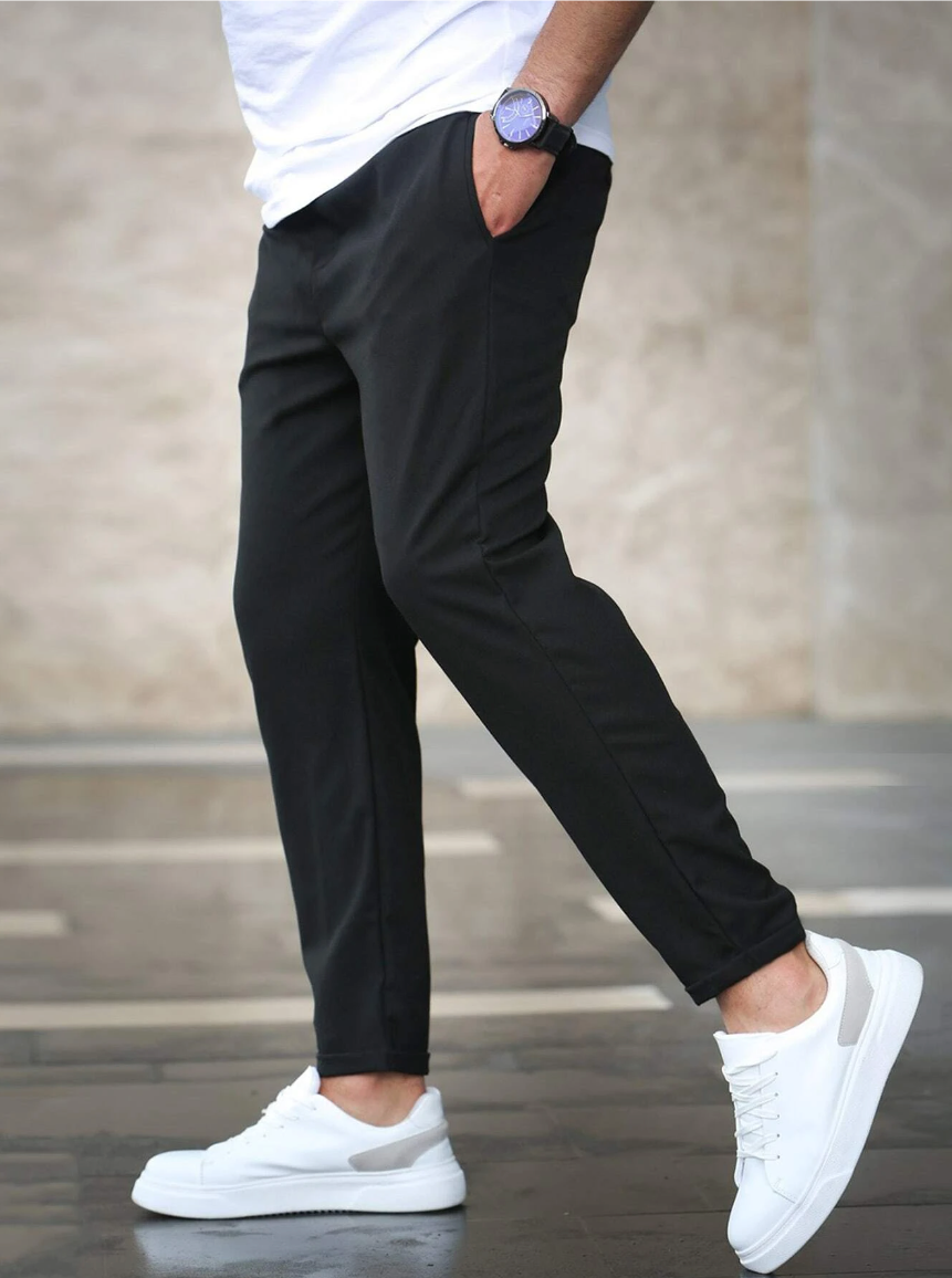 Calça Nico masculina: stretch, conforto e estilo inovador. Escolha inteligente para moda masculina versátil.