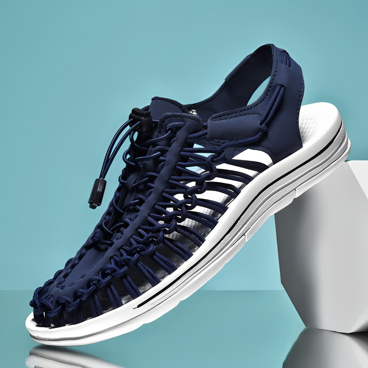 Sandálias de verão para homens com design moderno, conforto superior para o calor e moda masculina.