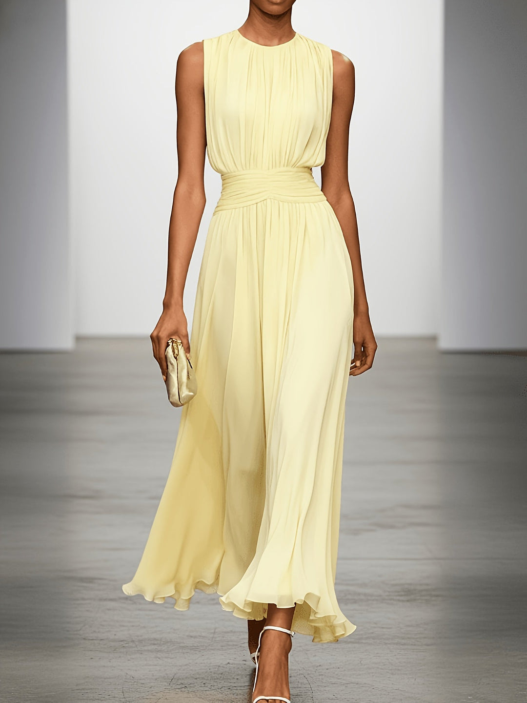 Vestido maxi Kira casual e elegante para o dia a dia ou eventos de verão. Confortável e moderno. Moda feminina.