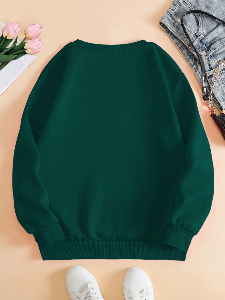 Camisola feminina Amara com corações, sinônimo de conforto e estilo para as estações mais frias.
