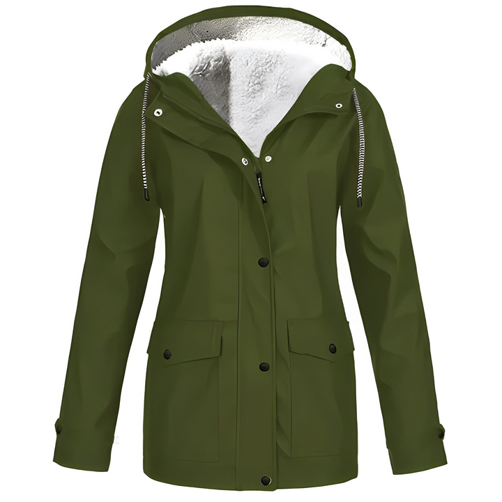 Jaqueta de proteção feminina, à prova d'água, para inverno e outono, garante estilo e conforto em qualquer clima.