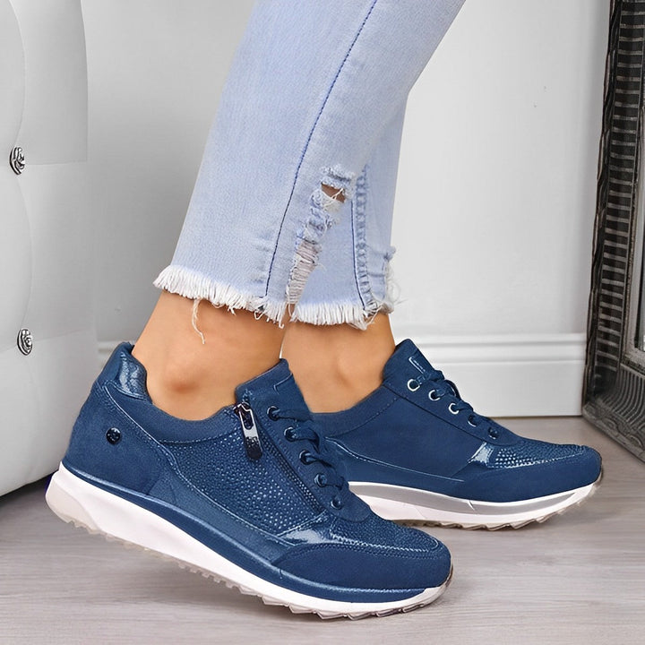 Calçado feminino casual tipo slip-on, super leve e respirável, ideal para o conforto diário.