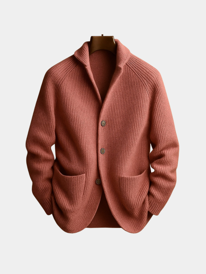 Cardigan masculino leve e elegante para homens, ideal para o outono e inverno.