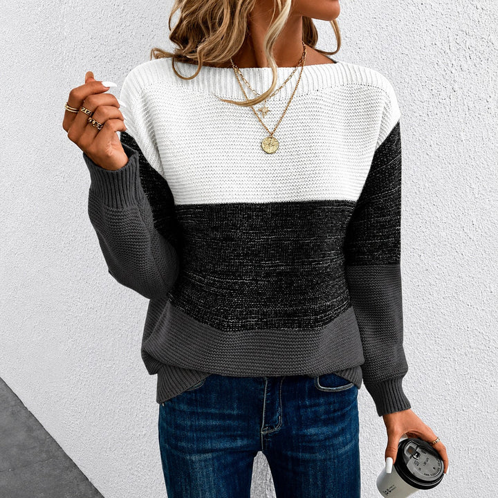 Suéter feminino moderno gola alta para inverno. Blusa de frio elegante e confortável, perfeita para o dia a dia.