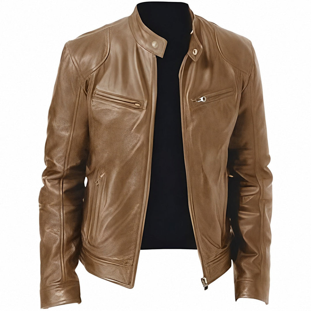 Jaqueta masculina clássica ajustada preta, perfeita para estilo casual ou roupa de trabalho versátil. Moda masculina inverno.