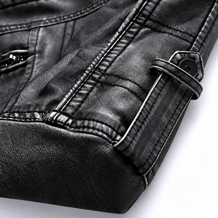 Casaco masculino versátil para outono inverno. Jaqueta preta de estilo clássico, peça essencial para roupa masculina.