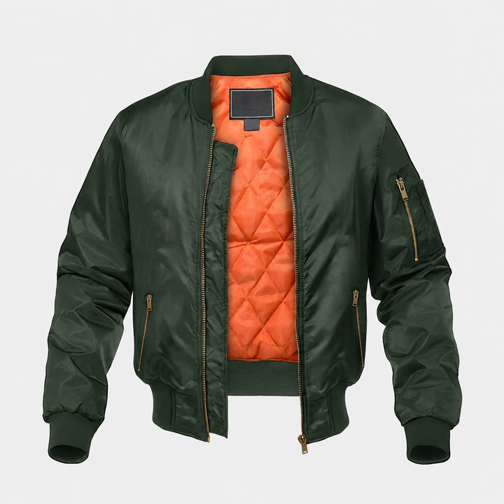 Casaco bomber masculino versátil para moda casual. Agasalho confortável para outono/inverno, roupa masculina moderna.