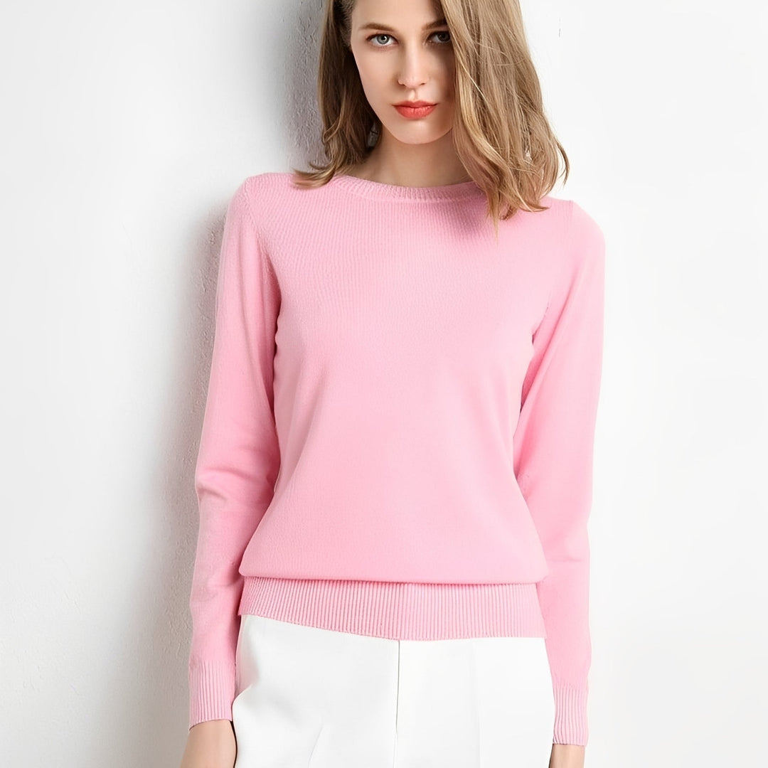 Suéter Livana feminino, peça de roupa macia, estilo casual elegante para inverno.
