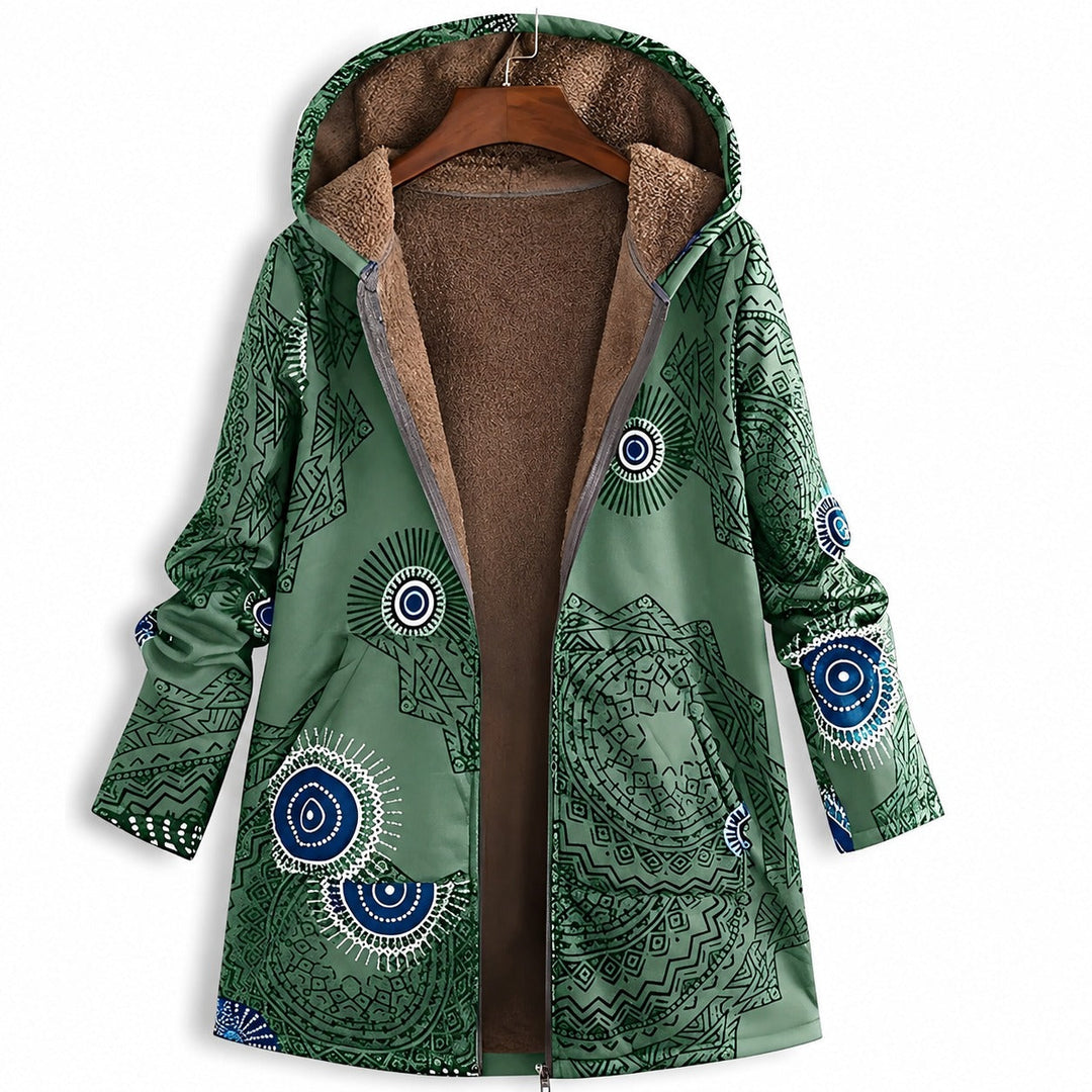 Jaqueta feminina Jaslene, parka elegante e casual para moda inverno, combina conforto e estilo.