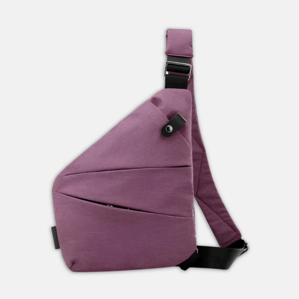 Bolsa Crossbody de viagem antifurto, compacta e resistente à água, ideal para exploradores.