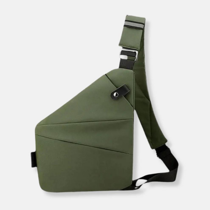 Bolsa Crossbody unissex antifurto, versátil e segura para viagens ou rotina, com estilo.