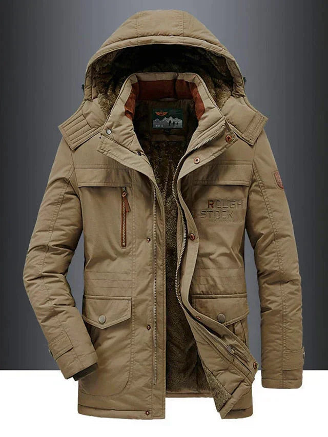 Casaco masculino robusto para inverno, perfeito para o dia a dia, oferece durabilidade, conforto e estilo moderno.