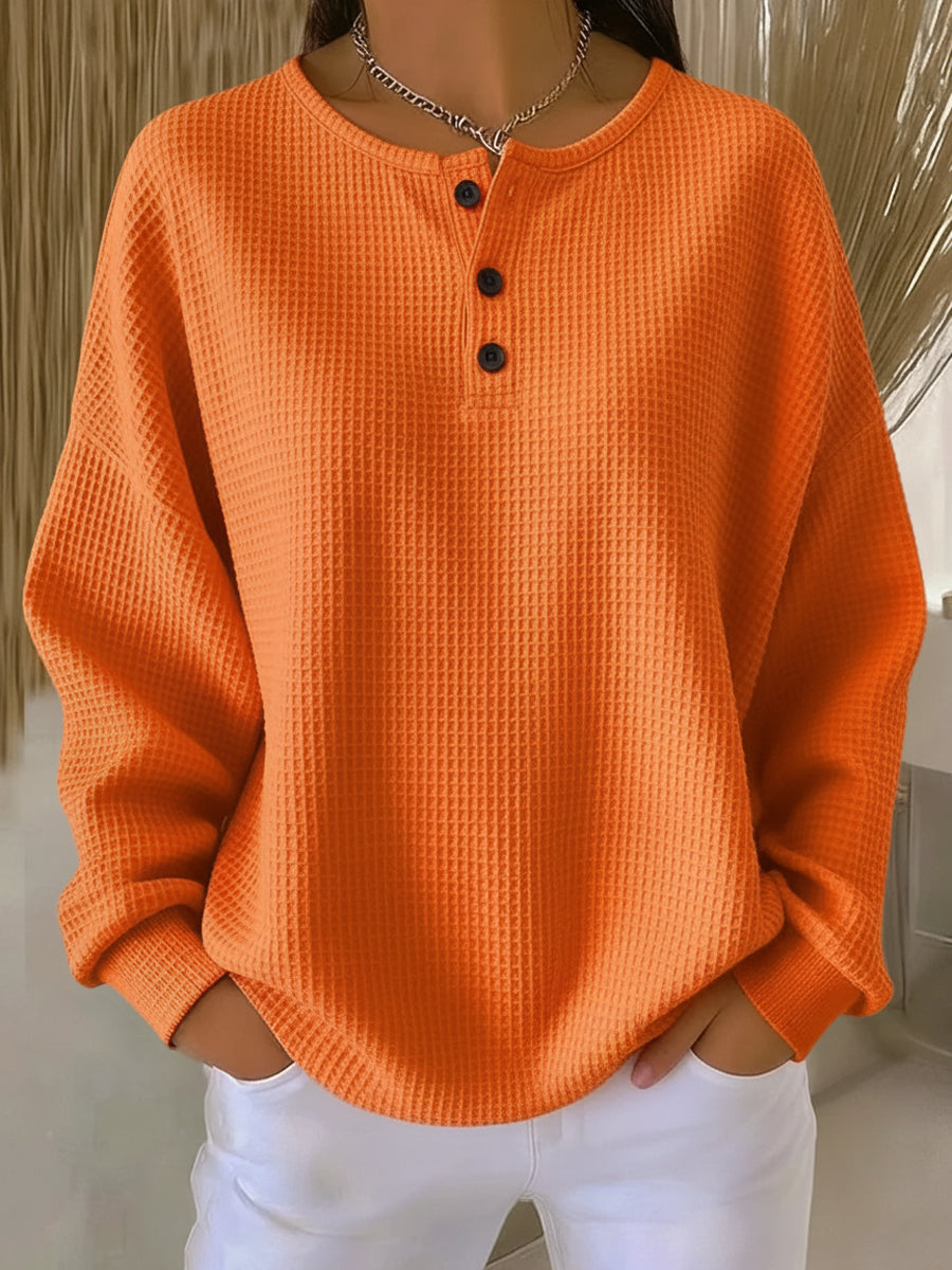 Camisola feminina casual de gola para inverno. Confortável e quente para outono/inverno, perfeita para um look estiloso.