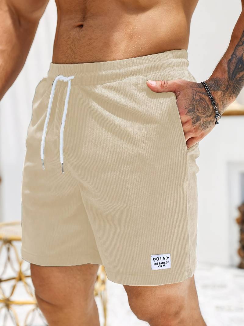 Shorts casuais masculinos, perfeitos para o verão, proporcionando estilo e máximo conforto.