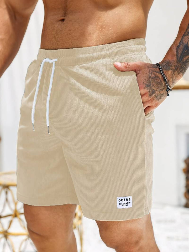 Shorts casuais masculinos, perfeitos para o verão, proporcionando estilo e máximo conforto.