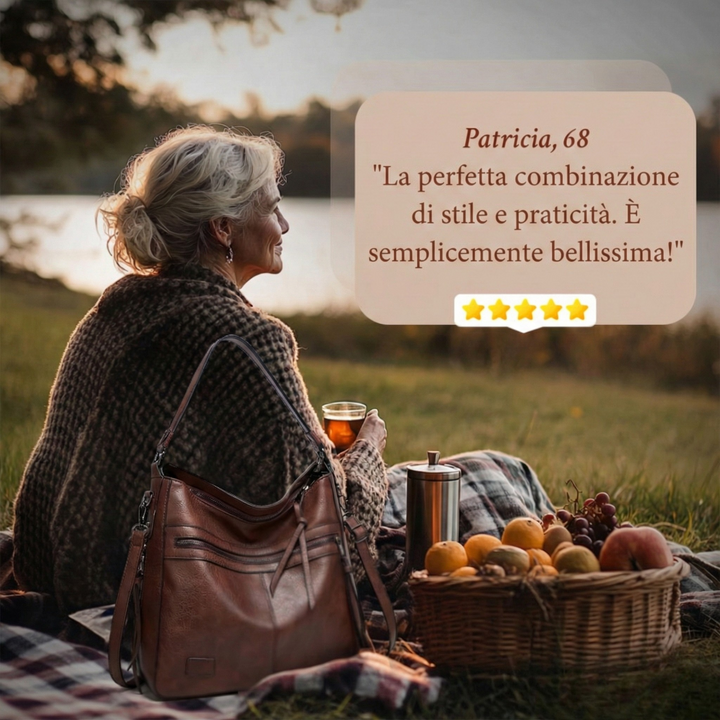 Bolsa feminina elegante de couro, para moda sofisticada. Acessório de luxo com design moderno.
