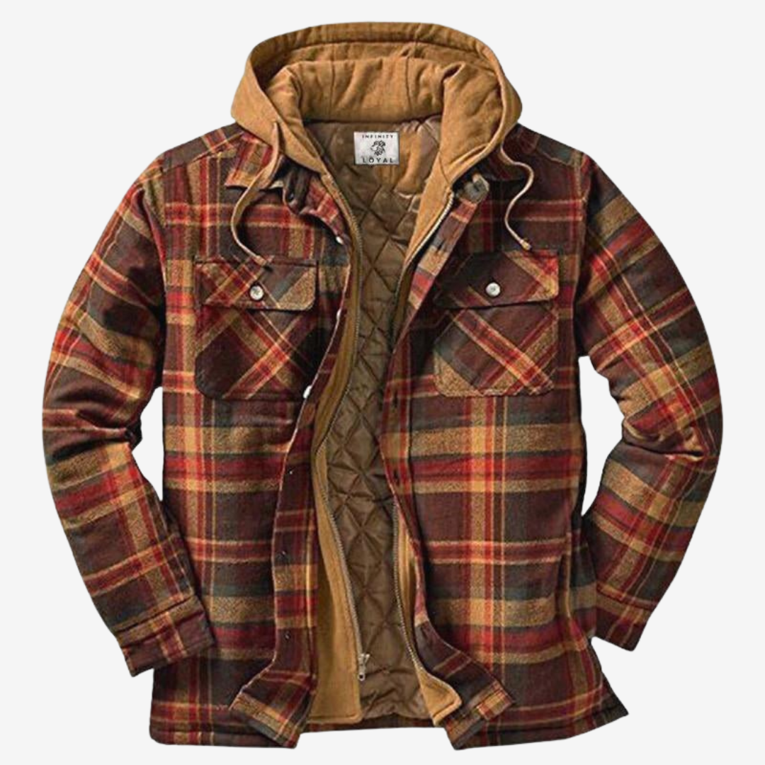 Casaco bomber xadrez forrado, masculino, com capuz, perfeito para o frio do outono/inverno, muito quentinho.