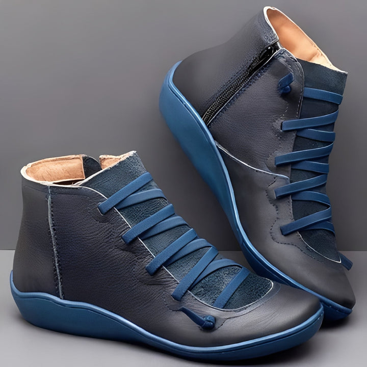 Botins femininos de design moderno, elegantes e impermeáveis, oferecendo conforto e estilo em qualquer estação.