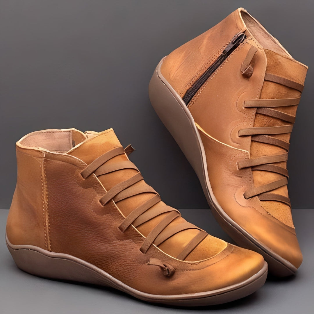 Botins femininos elegantes e impermeáveis, perfeitos para conforto diário e estilo no outono/inverno.