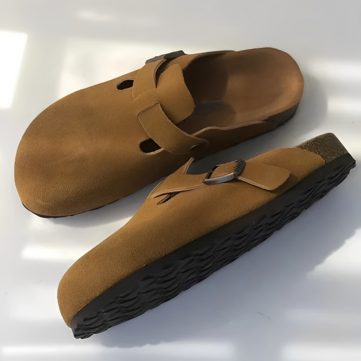 Sandálias casuais masculinas de verão com design moderno e tiras confortáveis, ideais para o dia a dia.