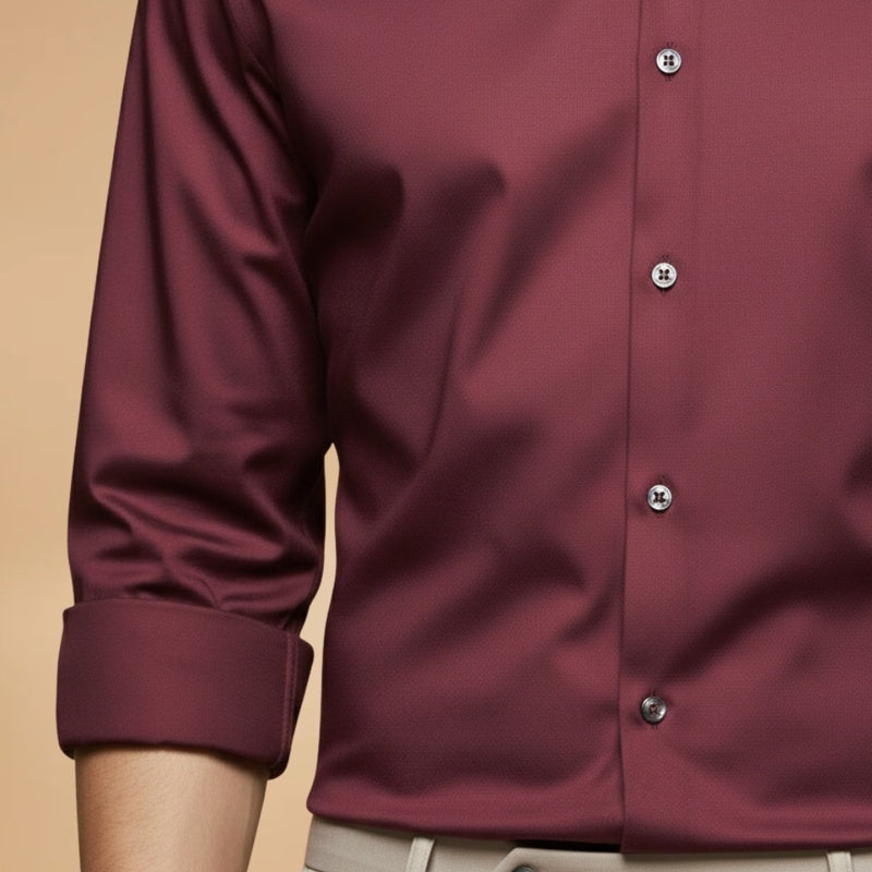 Elegante camisa masculina slim fit com colarinho clássico, para um visual sofisticado e moderno.