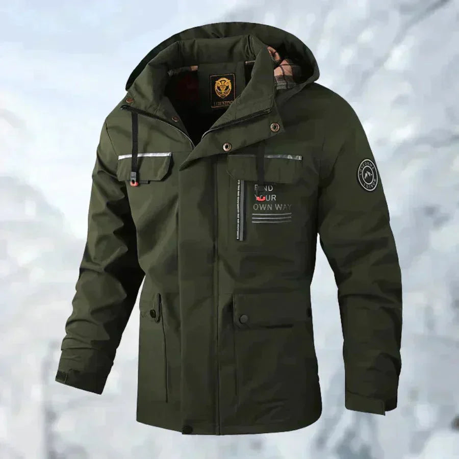 Proteção e estilo: Casaco masculino Luke de inverno, impermeável e ideal para uso casual no exterior.