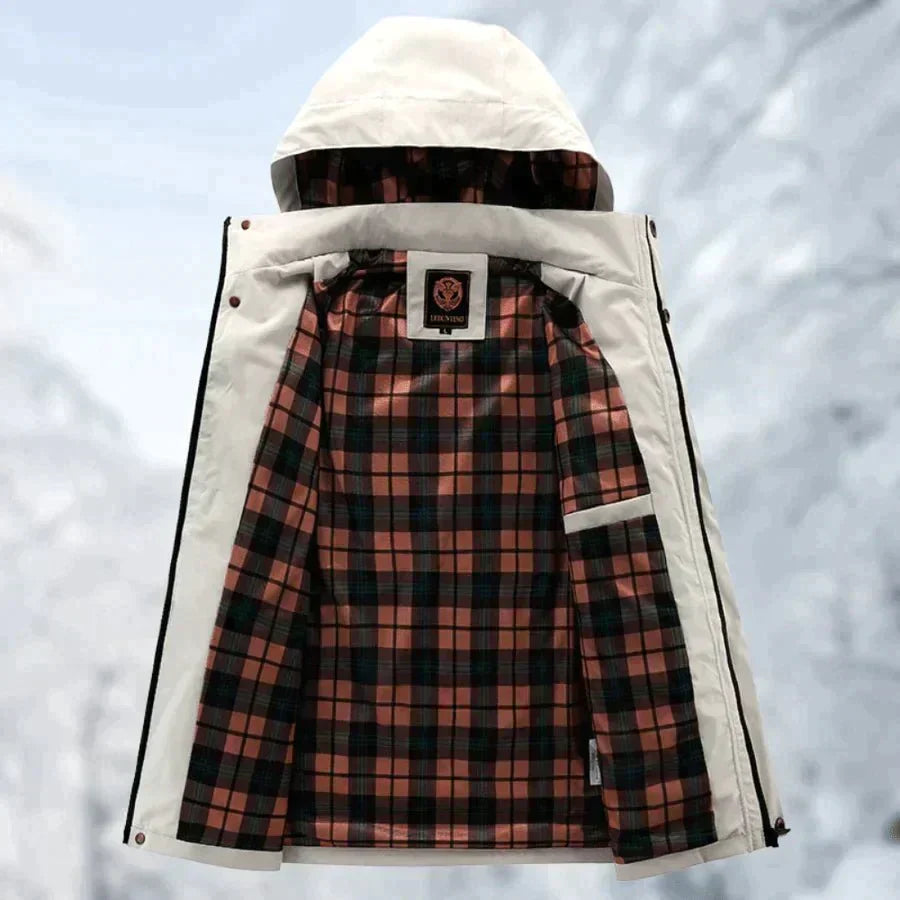 Casaco corta-vento Luke masculino, elegante e funcional, para enfrentar o inverno com proteção e moda.