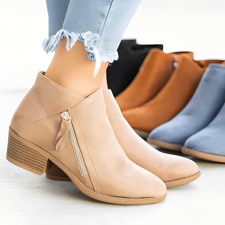 Botas femininas confortáveis para uso diário, estilo casual e versátil. Calçado de inverno ideal.